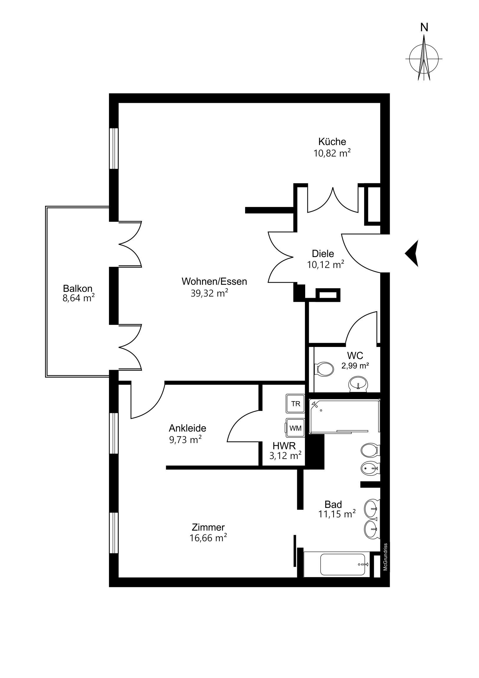 Wohnung zum Kauf 1.530.000 € 3 Zimmer 112 m²<br/>Wohnfläche Harvestehude Hamburg 20149