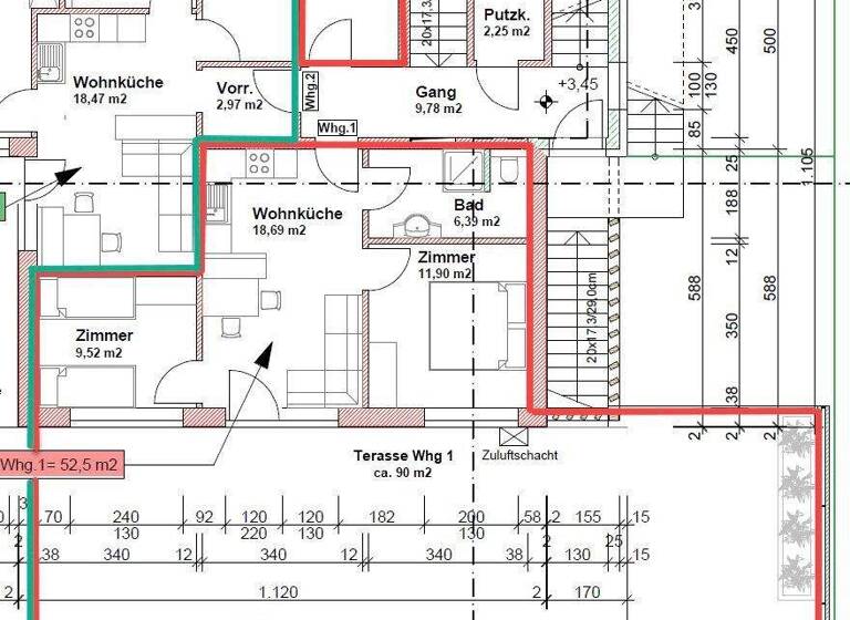 Wohnung zur Miete 18,68 € 3 Zimmer 53 m² Wildschönau 6313