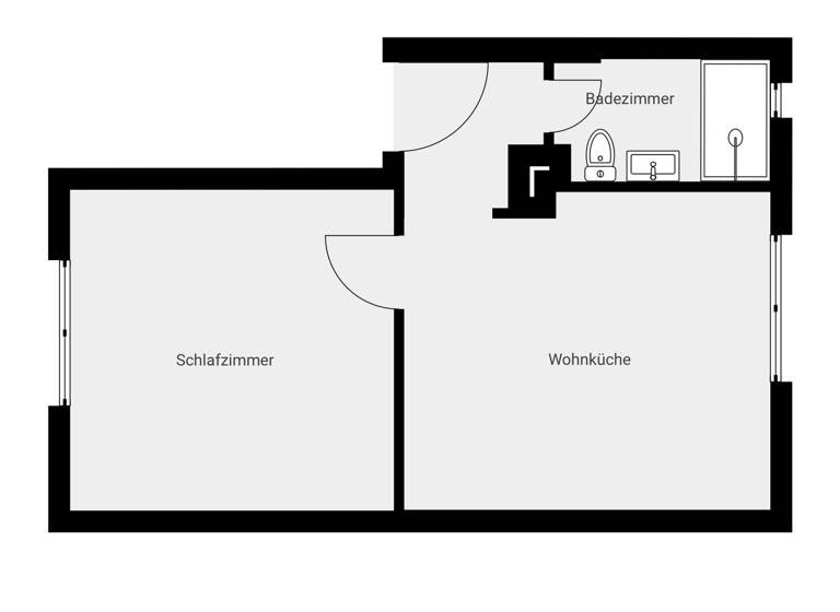 Wohnung zur Miete 490 € 2 Zimmer 41 m²<br/>Wohnfläche 2.<br/>Geschoss Stockumer Str. 26 Annen Witten 58453