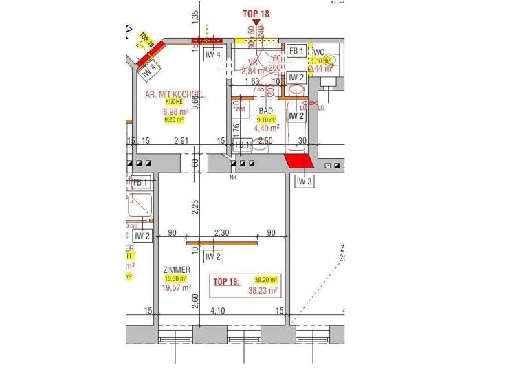 Studio zum Kauf 209.000 € 1 Zimmer 38 m² 2. Geschoss Wien 1120
