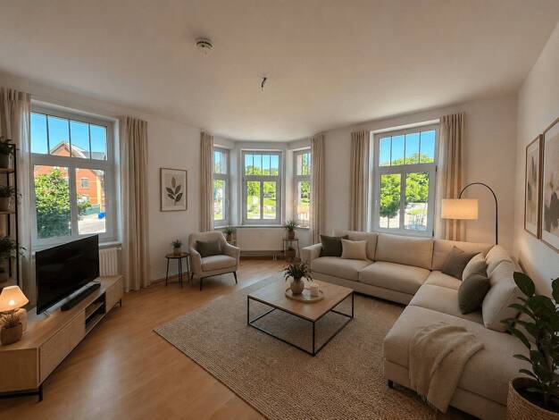 Wohnung zur Miete 475 € 3 Zimmer 87 m² 1. Geschoss Goldbachstraße 8 Hohenstein-Ernstthal Hohenstein-Ernstthal 09337