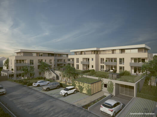 Wohnung zur Miete - Erstbezug nur mit Wohnberechtigungsschein 522 € 2 Zimmer 55,5 m² 1. Geschoss frei ab 01.10.2026 Heuchelbergstraße 8 Brackenheim Brackenheim 74336