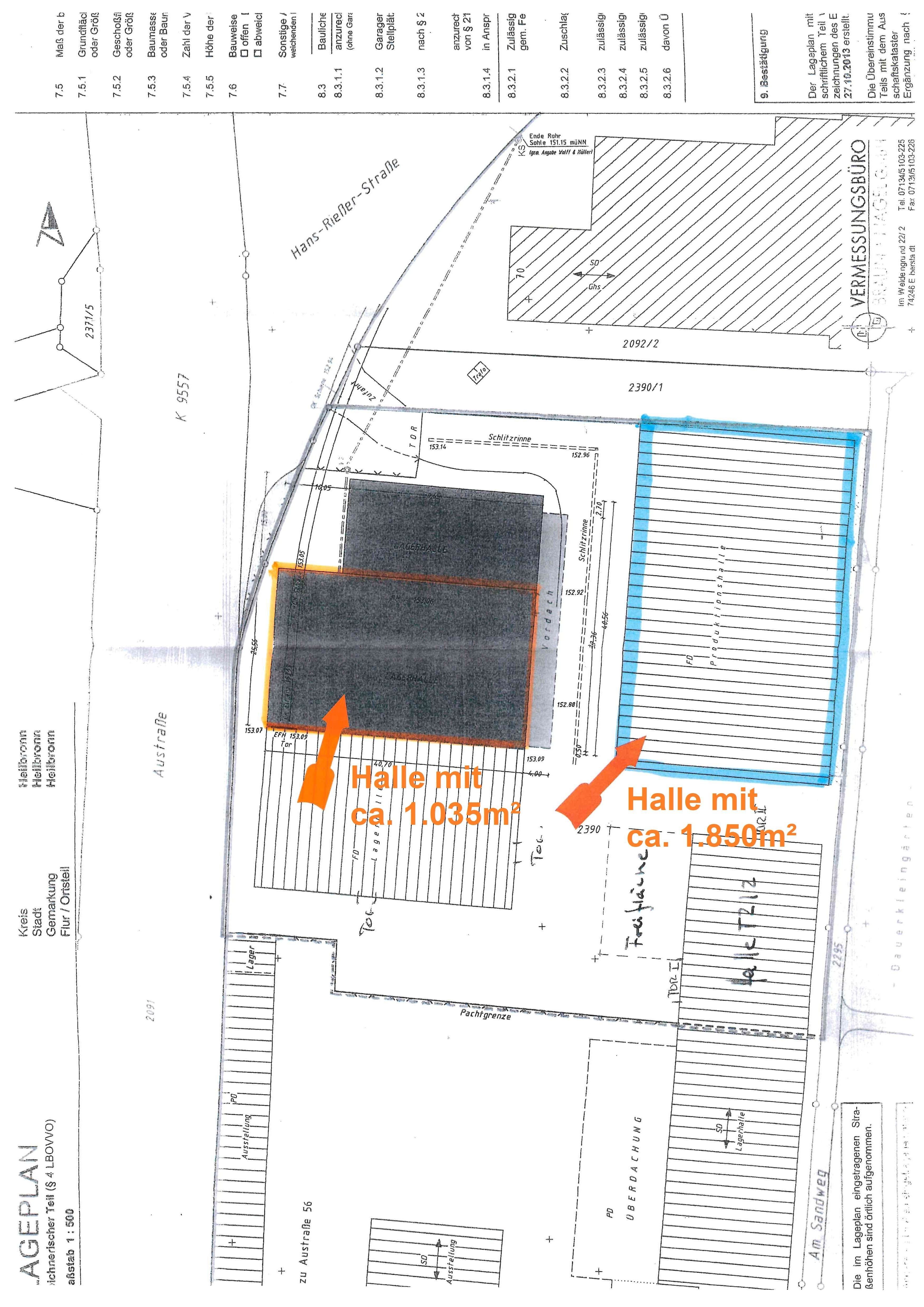 Lagerhalle zur Miete 2.885 m²<br/>Lagerfläche Industriegebiet Heilbronn 74076