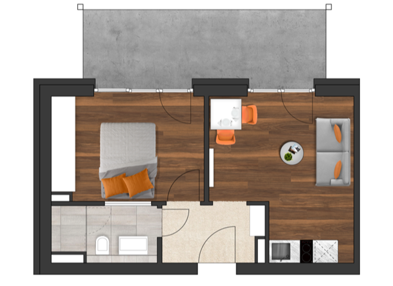 Studio zur Miete 1.150 € 1 Zimmer 40 m²<br/>Wohnfläche ab sofort<br/>Verfügbarkeit Penzberg Penzberg 82377