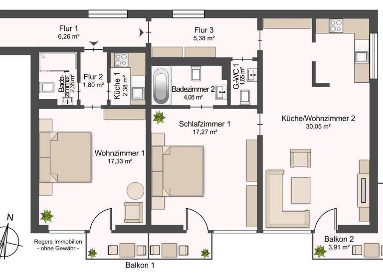 Wohnung zum Kauf 995.000 € 3 Zimmer 90,7 m² frei ab sofort Altstadt-Lehel München 80538