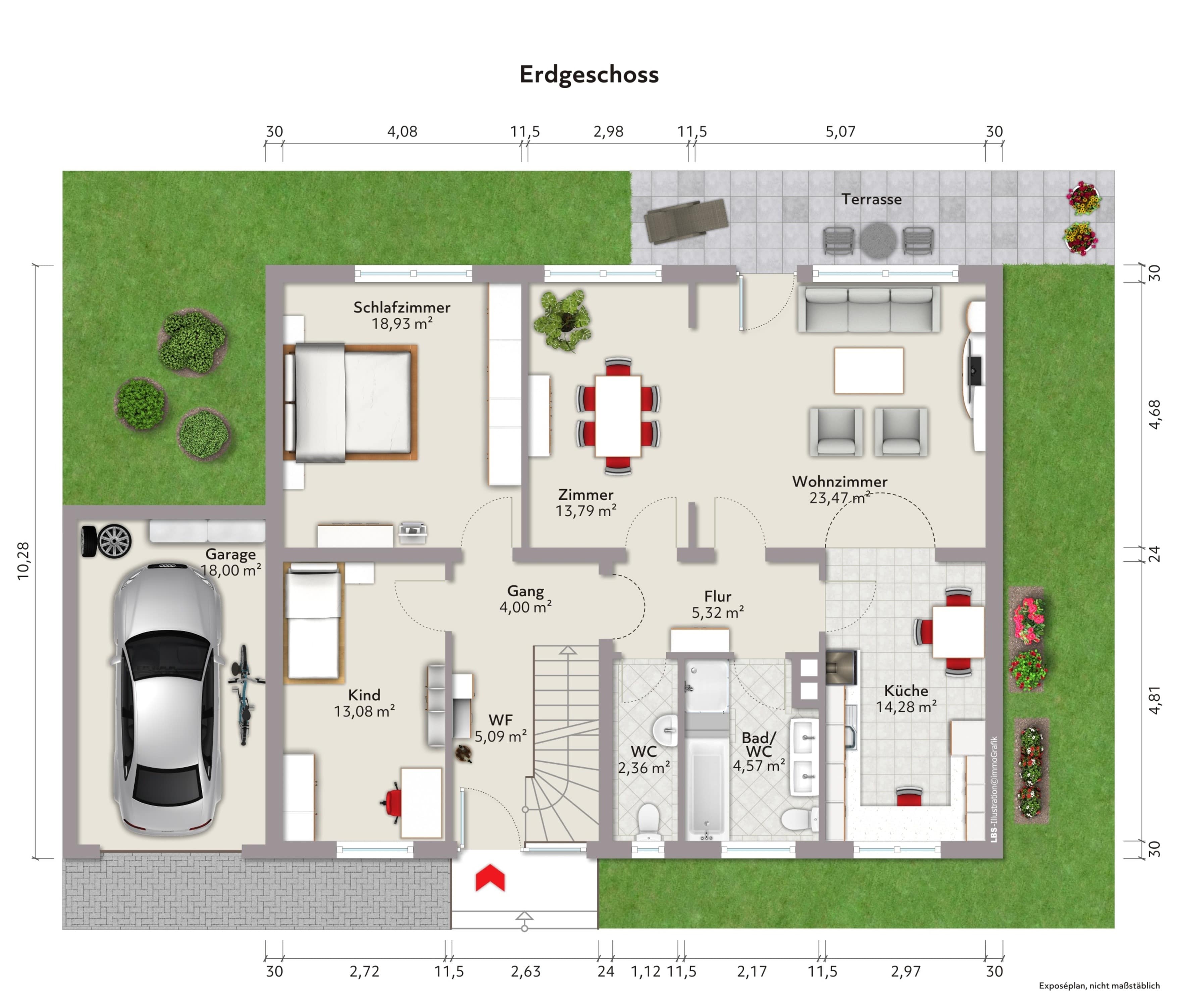 Einfamilienhaus zum Kauf 440.000 € 4 Zimmer 107 m²<br/>Wohnfläche 699 m²<br/>Grundstück ab sofort<br/>Verfügbarkeit Am Hofberg 21 Reichertshausen Reichertshausen 85293