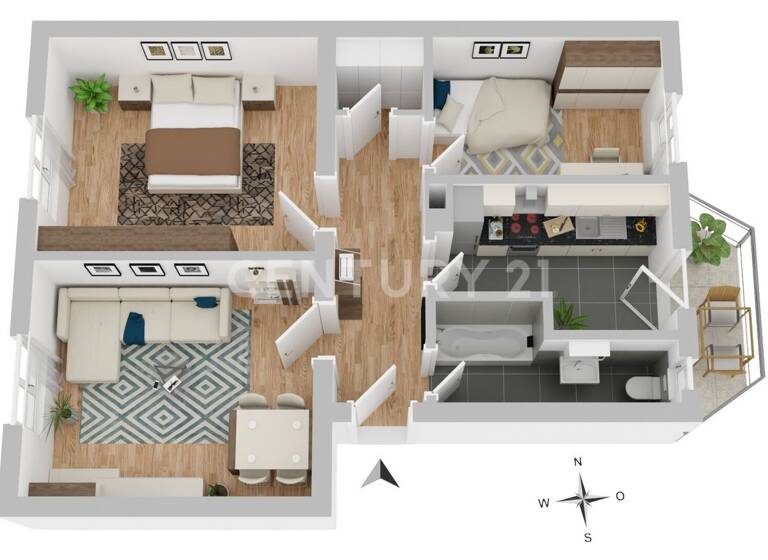 Wohnung zum Kauf 210.000 € 3 Zimmer 64 m²<br/>Wohnfläche 3.<br/>Geschoss Hummelstein Nürnberg 90459