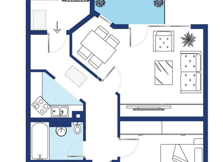 Wohnung zur Miete 397 € 3 Zimmer 62 m² 4. Geschoss frei ab sofort Ostviertel Gera 07546