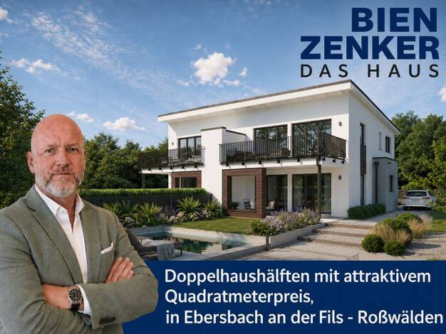 Doppelhaushälfte zum Kauf 703.482 € 4 Zimmer 122 m² 312 m² Grundstück Roßwälden Ebersbach an der Fils 73061