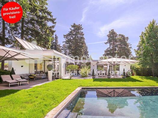 Villa zum Kauf provisionsfrei 1.950.000 € 6 Zimmer 279,2 m² 1.886 m² Grundstück Waldstadt Karlsruhe / Waldstadt 76139