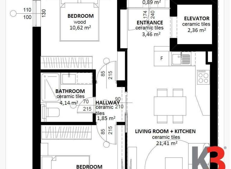 Wohnung zum Kauf 625.000 € 2 Zimmer 62 m² 3. Geschoss Dubrovnik 0