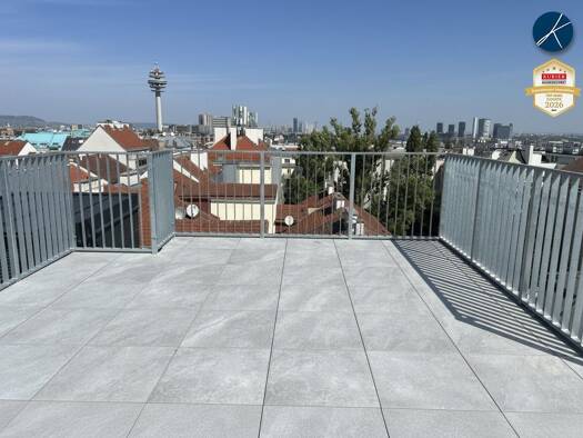 Terrassenwohnung zur Miete - Erstbezug 1.864 € 4 Zimmer 108,7 m² 6. Geschoss Favoriten 1100