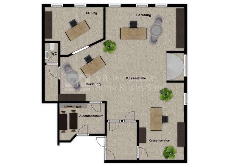 Bürofläche zum Kauf 300.000 € 3 Zimmer 186 m² Bürofläche Heide Lohmar 53797