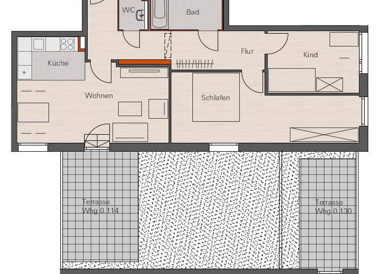 Wohnung zur Miete 1.280 € 3 Zimmer 83,8 m² 1. Geschoss Alfons-Goppel-Str. 14 Gärten b Wöhrd Nürnberg 90491