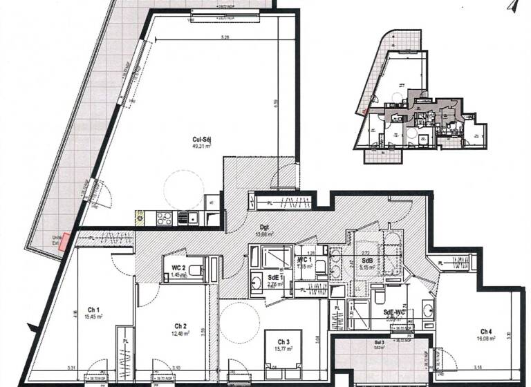 Wohnung zum Kauf 1.490.000 € 5 Zimmer 140 m² Ranteil - Bellevue - Le Maranel - Le Roc NICE - CITY 06000