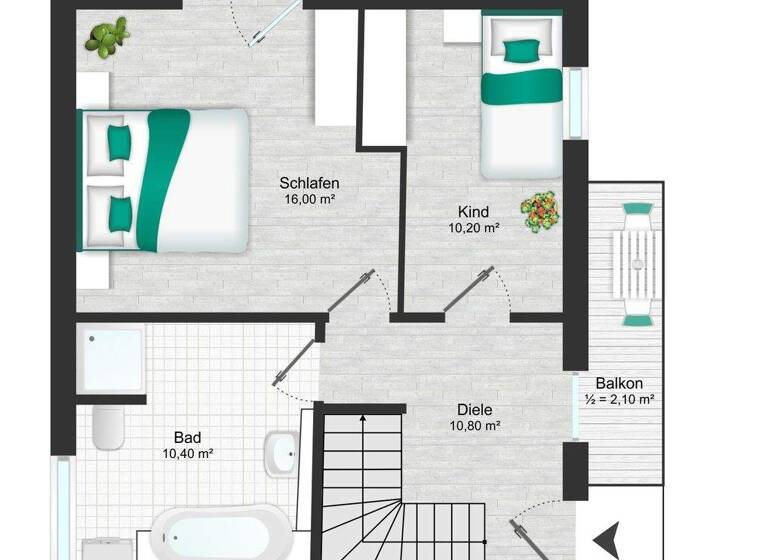 Maisonette zum Kauf 425.000 € 3 Zimmer 80 m² 2. Geschoss Willing Bad Aibling 83043