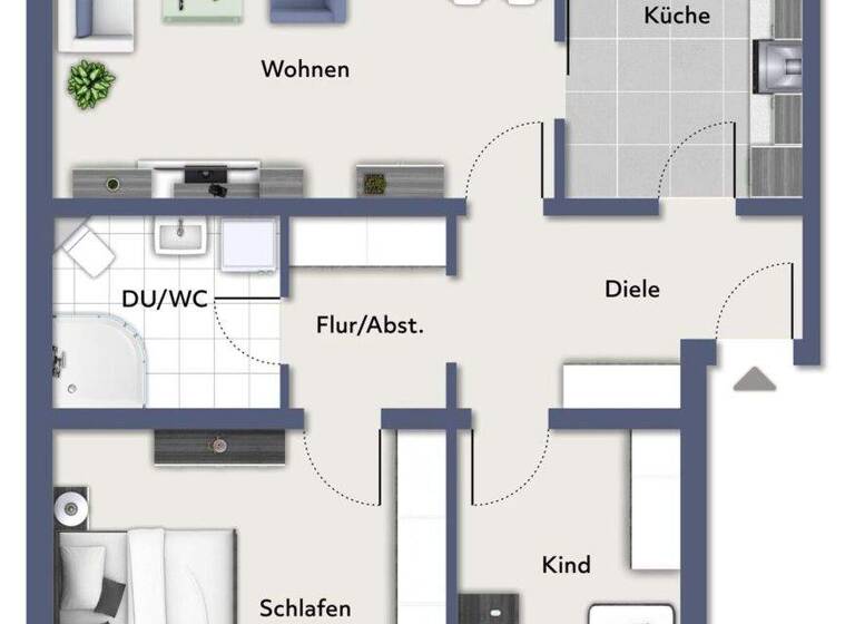 Wohnung zum Kauf 190.000 € 3 Zimmer 82 m² 3. Geschoss Hiltrup Münster / Hiltrup 48165