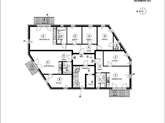 Wohnung zur Miete 1.460 € 4 Zimmer 81,2 m² 1. Geschoss Germanenstrasse 26 Niederschönhausen Berlin 13156
