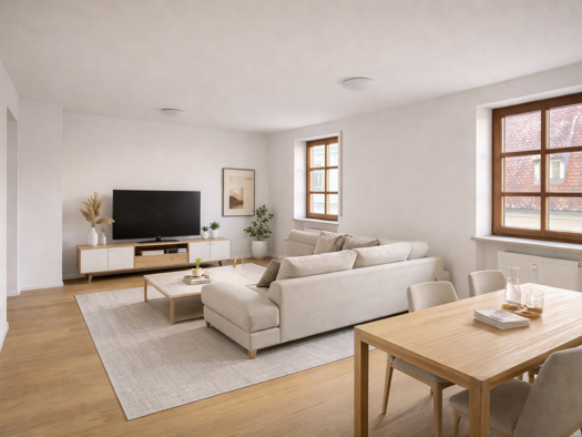 Wohnung zur Miete 1.250 € 2 Zimmer 54,1 m² Geschoss 1/3 frei ab 01.06.2026 Schottenstraße 3 Innenstadt Regensburg 93047