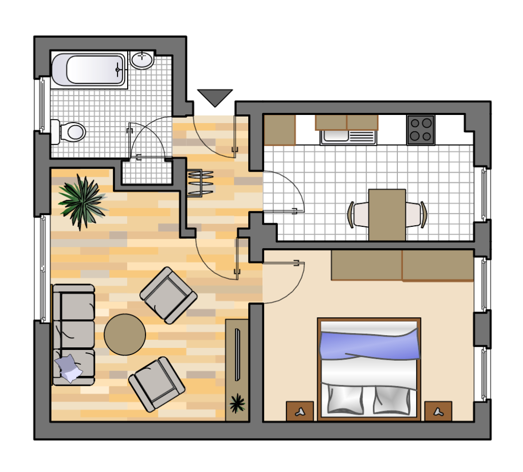 Wohnung zur Miete 339 € 2 Zimmer 46,2 m²<br/>Wohnfläche 1.<br/>Geschoss Paschenbergstraße 84 Paschenberg Herten 45699