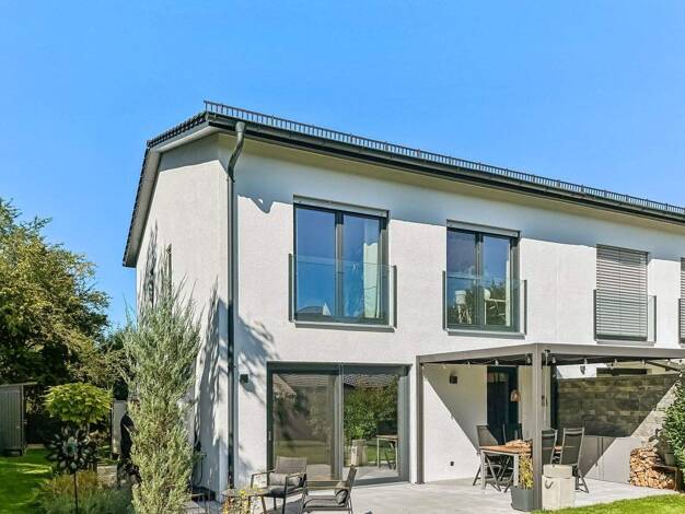 Doppelhaushälfte zum Kauf 1.180.000 € 4 Zimmer 127,5 m² 456 m² Grundstück Machtlfing Andechs 82346