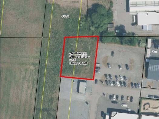 Gewerbepark zur Miete 292 € 1.000 m² Grundstück Baugenehmigung vorhanden Industriegebiet Greifswald 17489