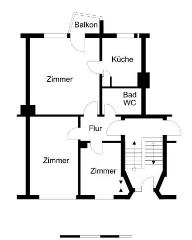 Wohnung zur Miete 323 € 3 Zimmer 54,5 m² EG frei ab 01.10.2025 Braunstraße 12 C Grünhöfe Bremerhaven 27574