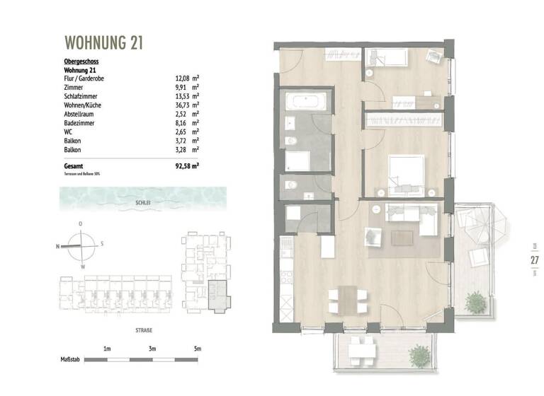 Penthouse zum Kauf - Erstbezug provisionsfrei 512.500 € 3 Zimmer 92,6 m² Kappeln 24376