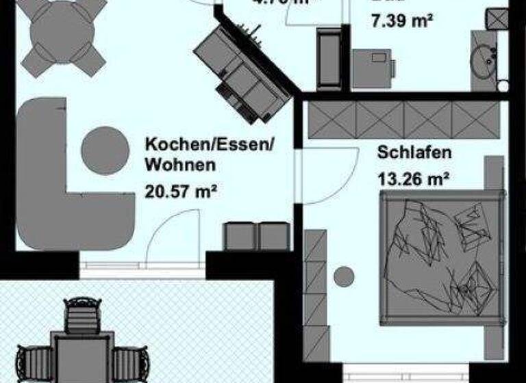 Wohnung zum Kauf - Erstbezug provisionsfrei 252.950 € 2 Zimmer 52,3 m² EG frei ab 01.09.2027 Heining Passau 94036
