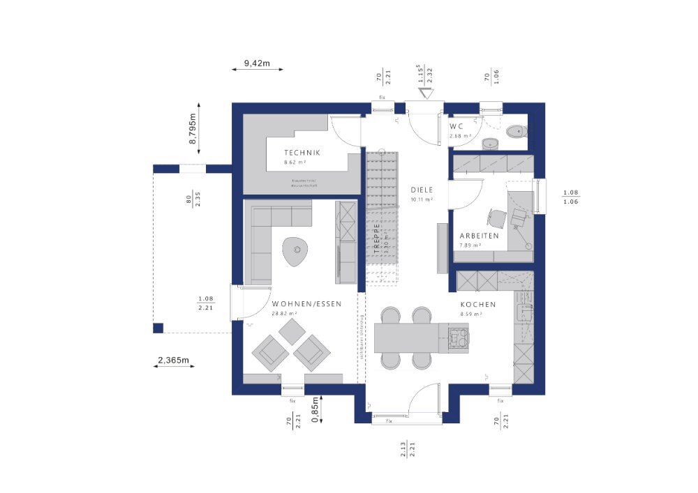 Einfamilienhaus zum Kauf provisionsfrei 312.396 € 4 Zimmer 122 m²<br/>Wohnfläche 750 m²<br/>Grundstück Hörselgau Winterstein 99880