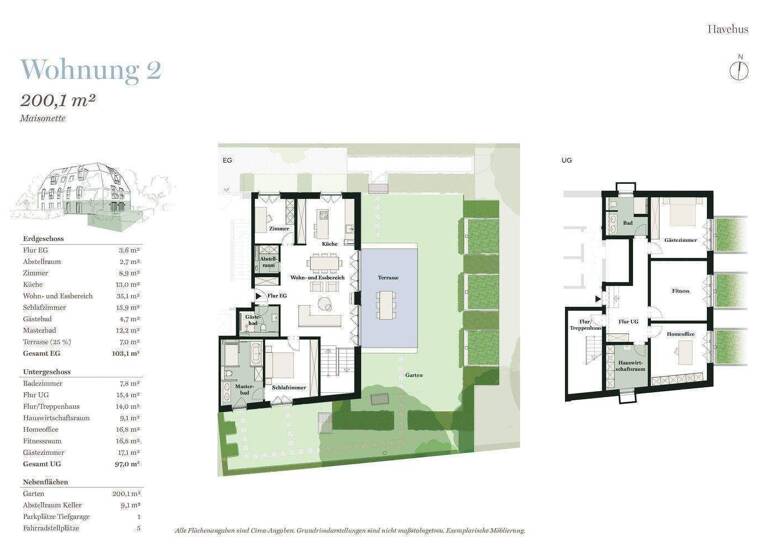 Maisonette zum Kauf - Erstbezug 2.560.000 € 5 Zimmer 200,1 m² EG Baron-Voght-Straße 140 Othmarschen Hamburg 22607