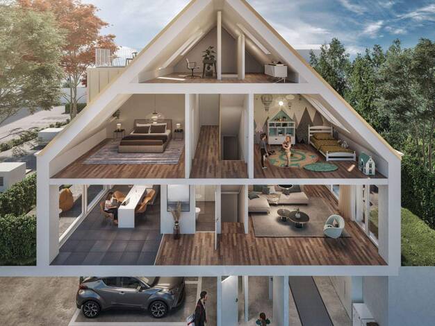 Stadthaus zum Kauf - Neubau provisionsfrei 1.095.000 € 4 Zimmer 123,1 m² 118,2 m² Grundstück Bonner Straße 515 Marienburg Köln 50968