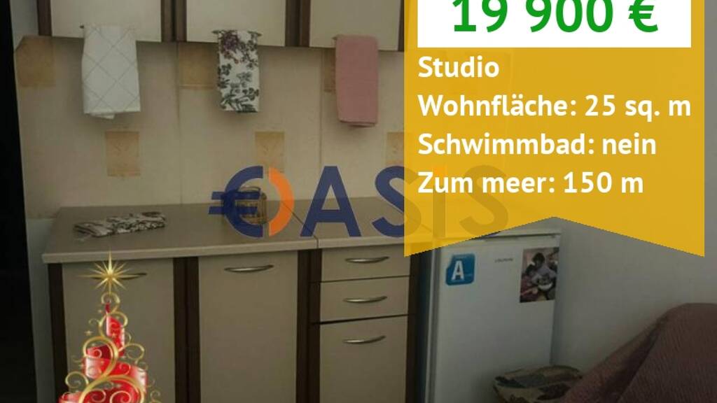 Studio zum Kauf provisionsfrei 19.900 € 1 Zimmer 25 m² Aureliya Nessebar 8230