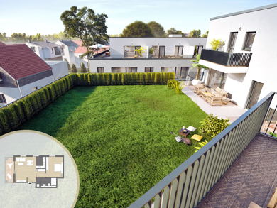 Wohnung zum Kauf - Erstbezug provisionsfrei 399.000 € 2 Zimmer 72,7 m² 1. Geschoss frei ab sofort Im Nex 5 Hattersheim Hattersheim 65795