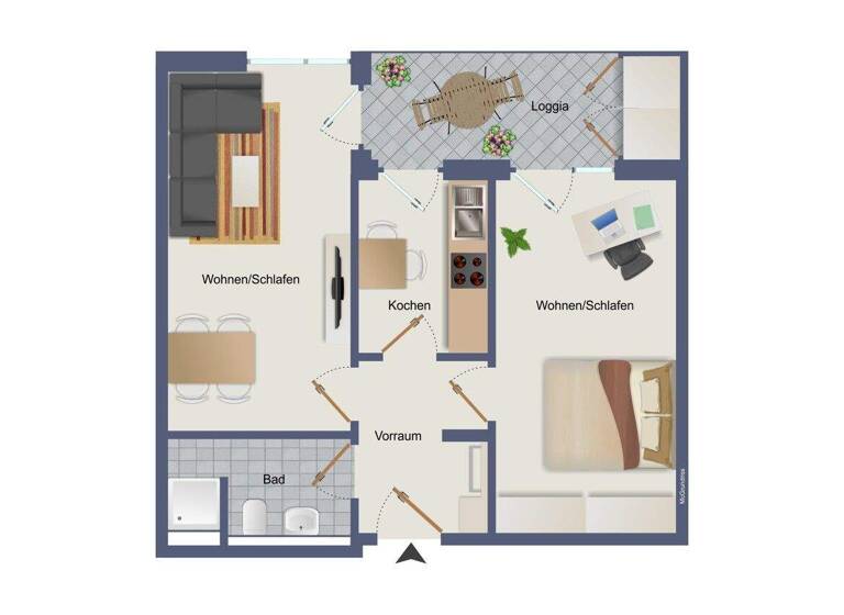 Wohnung zum Kauf 199.000 € 2 Zimmer 49 m² 3. Geschoss Oststadt Karlsruhe / Oststadt 76131