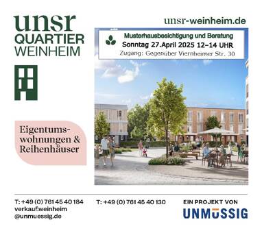 Maisonette zum Kauf provisionsfrei 639.000 € 4 Zimmer 138,1 m² 1. Geschoss frei ab sofort Viernheimer Straße 00 Weinheim Weinheim 69469