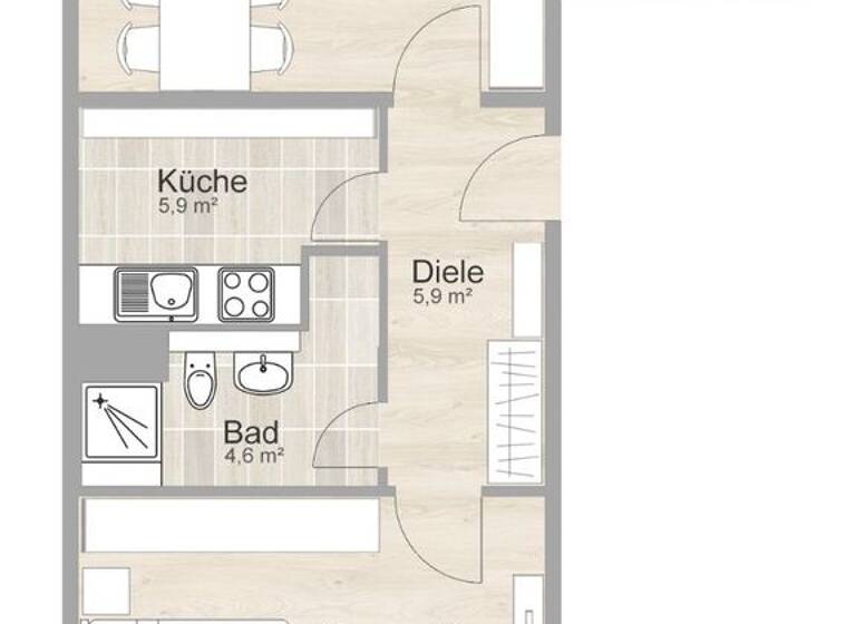 Wohnung zur Miete 618 € 3 Zimmer 69,4 m² 1. Geschoss frei ab 16.04.2026 Freiberger Str. 15 Wilsdruffer Vorstadt/Seevorstadt-West Dresden 01067