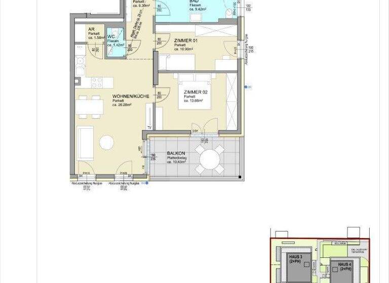 Wohnung zum Kauf - Erstbezug 439.000 € 3 Zimmer 69,6 m² 1. Geschoss Velden am Wörther See 9220