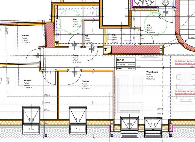 Wohnung zur Miete - Erstbezug 2.135 € 4 Zimmer 108,7 m² frei ab sofort Wien 1100
