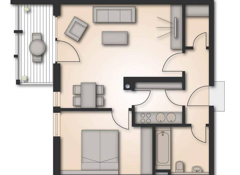 Wohnung zum Kauf 299.000 € 2 Zimmer 56 m² 2. Geschoss Poing 85586