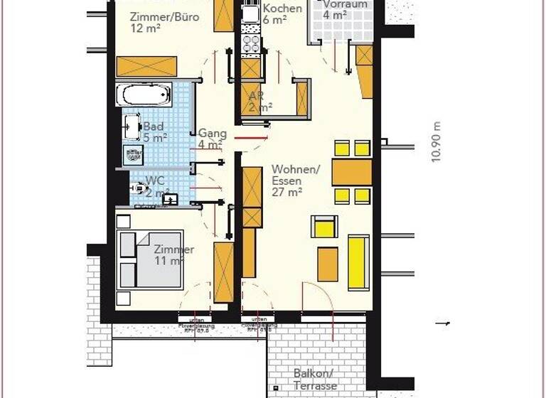 Wohnung zum Kauf 299.000 € 2 Zimmer 1. Geschoss Straßgang Graz,16.Bez.:Straßgang 8054