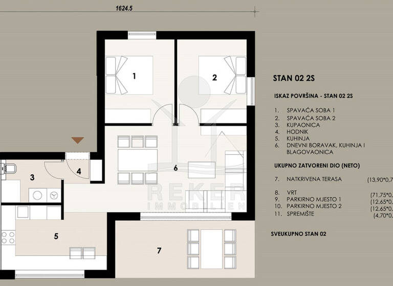 Wohnung zum Kauf - Erstbezug 343.680 € 3 Zimmer 74,8 m² EG Zadar 23000