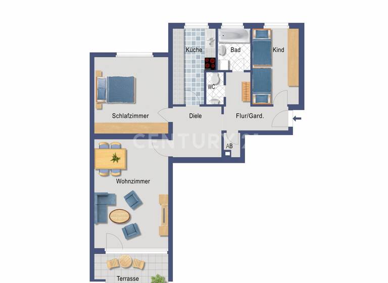 Wohnung zum Kauf 259.000 € 3 Zimmer 96 m²<br/>Wohnfläche Biberach Biberach 88400