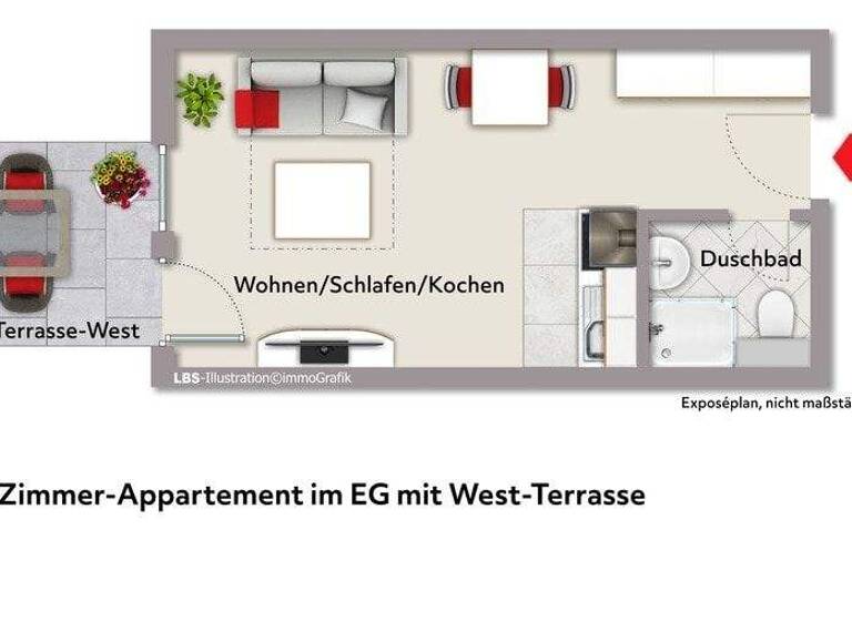 Studio zum Kauf 180.000 € 1 Zimmer 29,8 m² frei ab sofort Petershausen Konstanz 78467