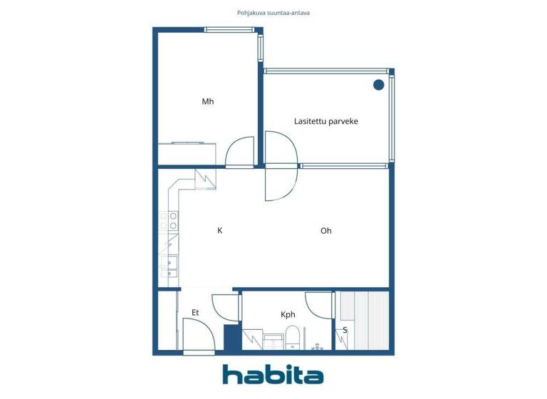 Wohnung zum Kauf 188.000 € 2 Zimmer 49,5 m² 2. Geschoss Aurinkotuulenkatu 5 Helsinki 00990
