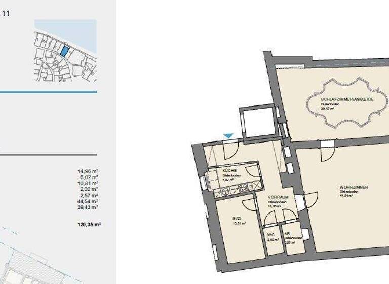 Wohnung zur Miete 1.625 € 2 Zimmer 120,4 m² Salzburg 5020