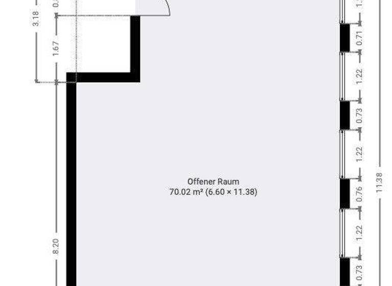 Laden zur Miete 525 € 1 Zimmer 70 m² Verkaufsfläche Dr.-Friedrichs-Ring 31 Innenstadt Zwickau 08056