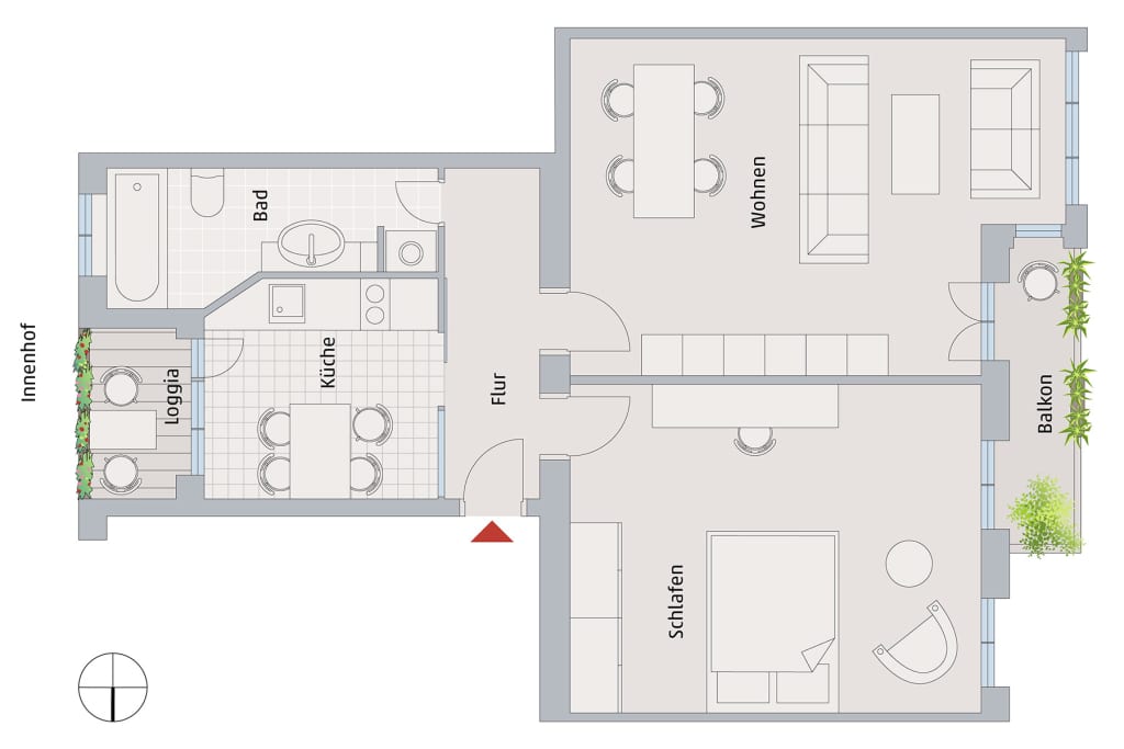 Wohnung zur Miete Wohnen auf Zeit 1.760 € 2 Zimmer 78 m²<br/>Wohnfläche 01.02.2025<br/>Verfügbarkeit Eylauer Straße Kreuzberg Berlin 10965