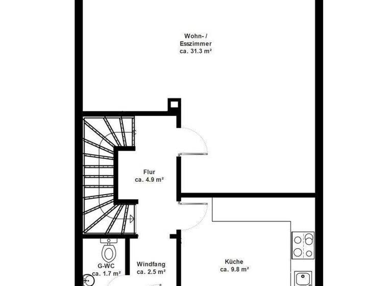Reihenendhaus zum Kauf 395.000 € 3,5 Zimmer 100 m² 243 m² Grundstück Lohbrügge Hamburg 21031