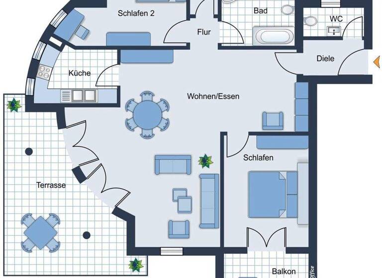 Wohnung zum Kauf 510.000 € 3 Zimmer 115 m² 1. Geschoss Innenstadt Baden-Baden 76530